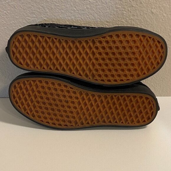 Vans Black and Blue Leopard Print Sneakers - Picture 7 of 12